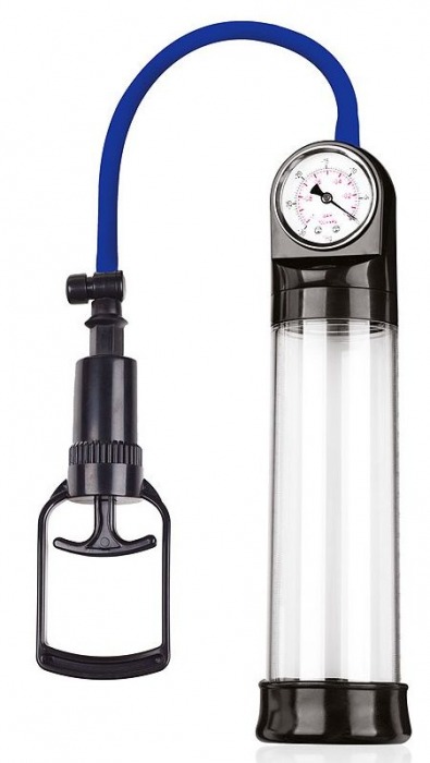 Прозрачная вакуумная помпа Sex Expert с манометром - Sex Expert - в Салавате купить с доставкой