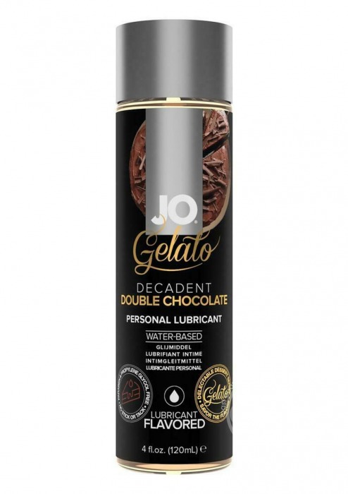 Лубрикант с ароматом шоколада JO GELATO DECADENT DOUBLE CHOCOLATE - 120 мл. - System JO - купить с доставкой в Салавате