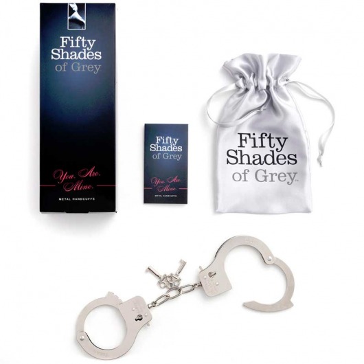 Металлические наручники Metal Handcuffs - Fifty Shades of Grey - купить с доставкой в Салавате