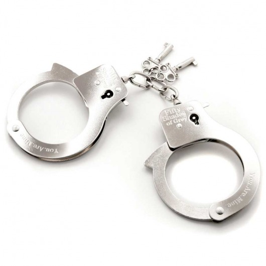 Металлические наручники Metal Handcuffs - Fifty Shades of Grey - купить с доставкой в Салавате