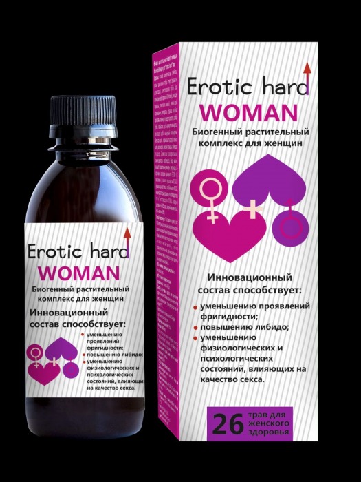 Женский биогенный концентрат для повышения либидо Erotic hard Woman - 250 мл. - Erotic Hard - купить с доставкой в Салавате