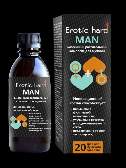 Мужской биогенный концентрат для усиления эрекции Erotic hard Man - 250 мл. - Erotic Hard - купить с доставкой в Салавате