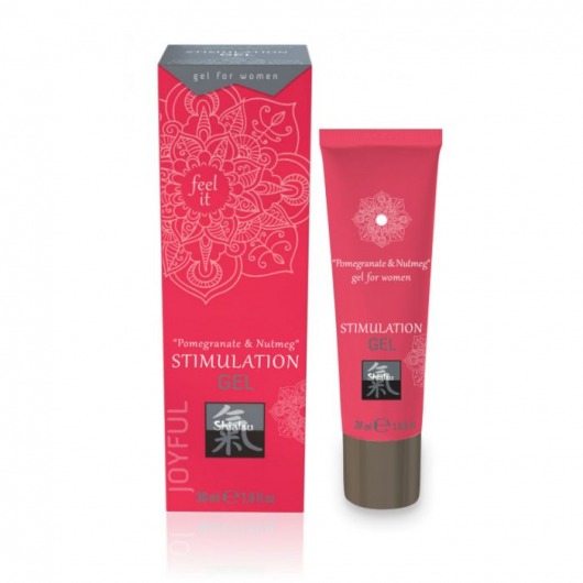 Возбуждающий интимный гель для двоих STIMULATION GEL Pomegranate   Nutmeg - 30 мл. - Shiatsu - купить с доставкой в Салавате