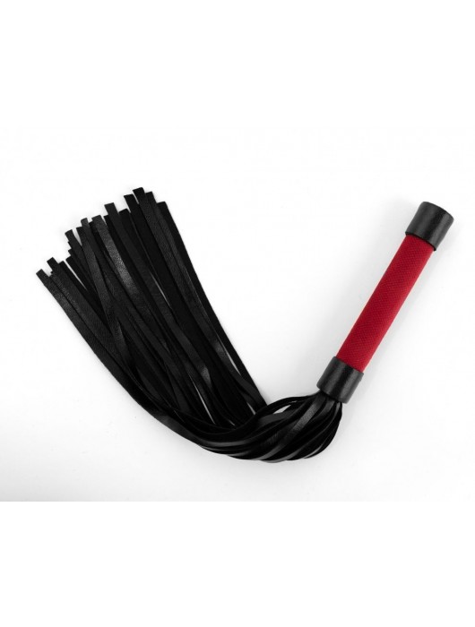 Красно-черная плеть My Rules - 43 см. - БДСМ Арсенал - купить с доставкой в Салавате