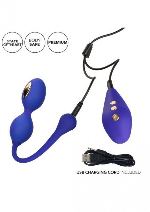 Фиолетовые виброшарики с электростимуляцией Impulse Intimate E-Stimulator Dual Kegel - California Exotic Novelties - купить с доставкой в Салавате