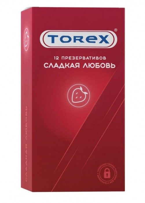 Презервативы Torex  Сладкая любовь  с ароматом клубники - 12 шт. - Torex - купить с доставкой в Салавате