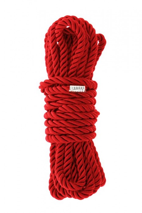 Красная веревка для шибари DELUXE BONDAGE ROPE - 5 м. - Dream Toys - купить с доставкой в Салавате