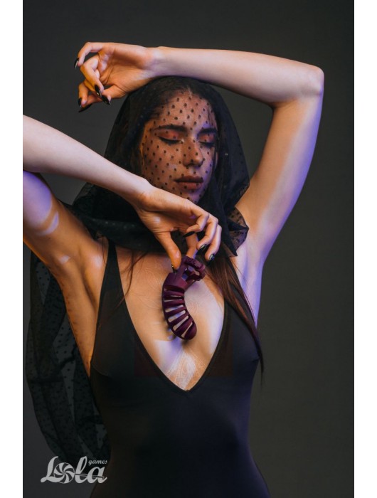 Мужской пояс верности бордового цвета Romello - Lola Games - купить с доставкой в Салавате