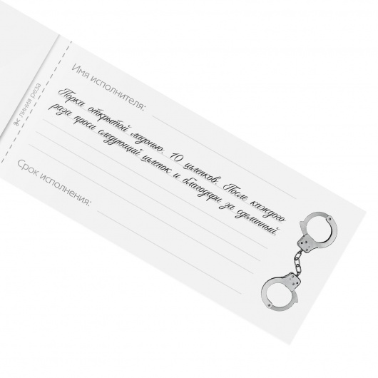 Эротическая игра-купоны «Чековая книжка. Накажи меня» - Сима-Ленд - купить с доставкой в Салавате