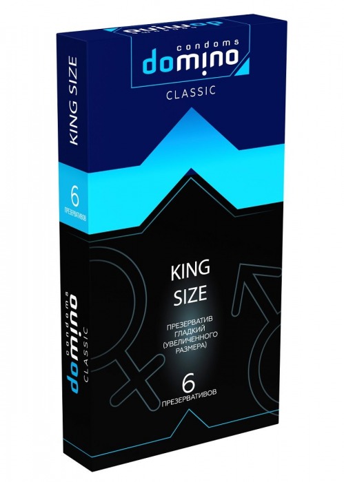 Презервативы увеличенного размера DOMINO Classic King size - 6 шт. - Domino - купить с доставкой в Салавате