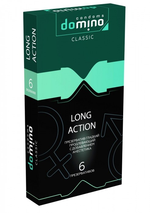 Презервативы с пролонгирующим эффектом DOMINO Classic Long action - 6 шт. - Domino - купить с доставкой в Салавате