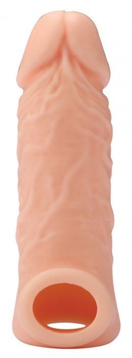 Телесная насадка EXTENDER WITH BALL STRAP 5.5 - 14 см. - Dream Toys - в Салавате купить с доставкой