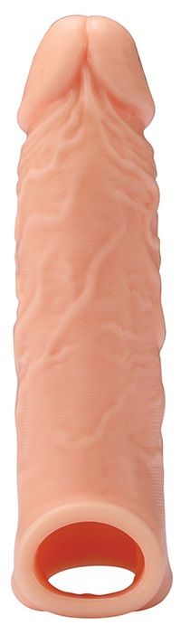 Телесная насадка EXTENDER WITH BALL STRAP 6.5 - 17 см. - Dream Toys - в Салавате купить с доставкой