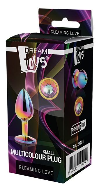 Голографическая анальная втулка с радужным кристаллом - 7,1 см. - Dream Toys - купить с доставкой в Салавате