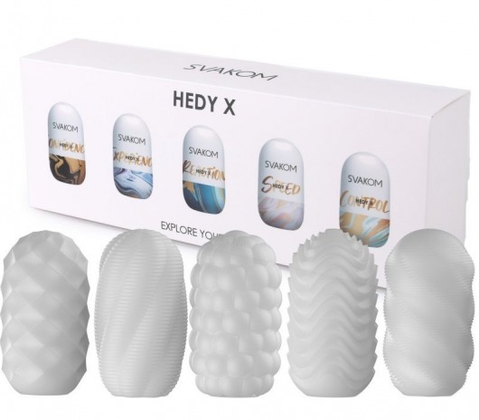 Набор из 5 мастурбаторов Hedy X5 Mixed - Svakom - в Салавате купить с доставкой