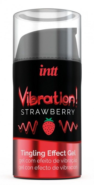 Жидкий интимный гель с эффектом вибрации Vibration! Strawberry - 15 мл. - INTT - купить с доставкой в Салавате