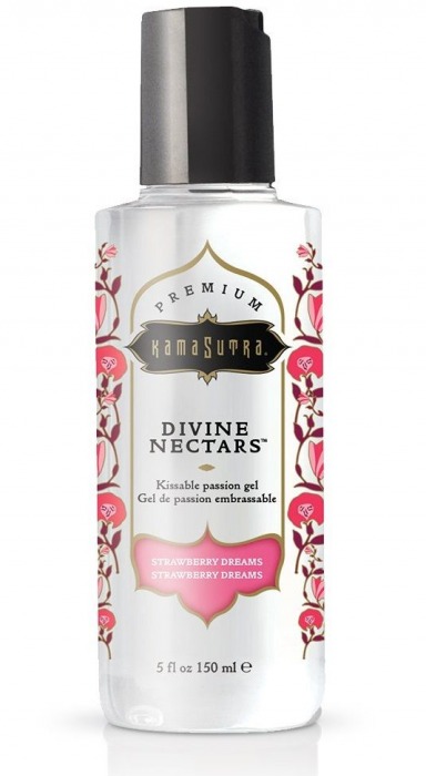 Гель-лубрикант на водной основе Divine Nectars Strawberry Dream с ароматом клубники - 150 мл. - Kama Sutra - купить с доставкой в Салавате
