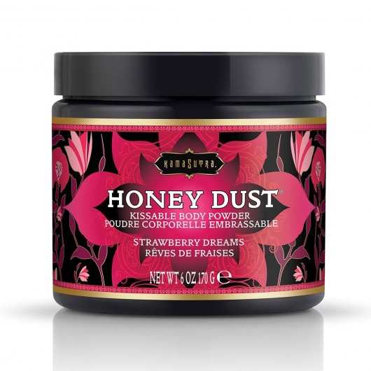 Пудра для тела Honey Dust Body Powder с ароматом клубники - 170 гр. - Kama Sutra - купить с доставкой в Салавате