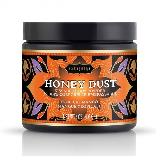 Пудра для тела Honey Dust Body Powder с ароматом манго - 170 гр. - Kama Sutra - купить с доставкой в Салавате