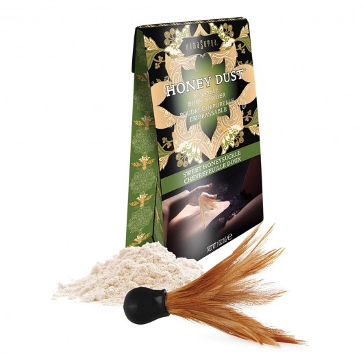 Пудра для тела Honey Dust Body Powder с ароматом жимолости - 28 гр. - Kama Sutra - купить с доставкой в Салавате