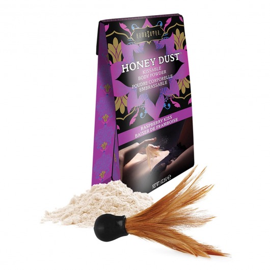 Пудра для тела Honey Dust Body Powder с ароматом малины - 28 гр. - Kama Sutra - купить с доставкой в Салавате