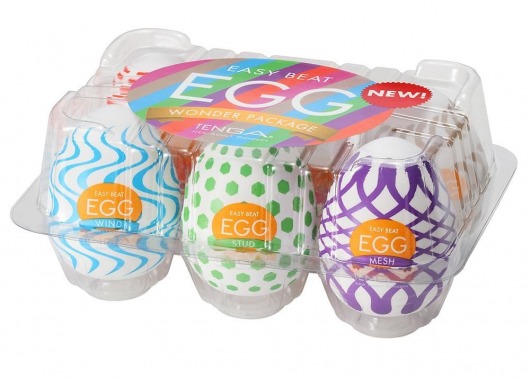 Набор из 6 мастурбаторов Tenga EGG IV с различным рельефом - Tenga - в Салавате купить с доставкой