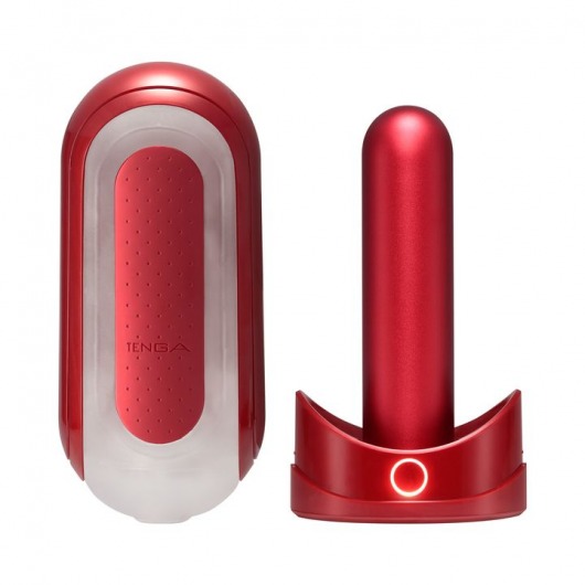 Красный мастурбатор Flip Zero Red   Warmer с подогревом - Tenga - в Салавате купить с доставкой