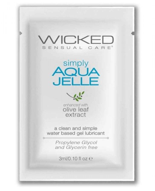 Гель-лубрикант Simply Aqua Jelle - 3 мл. - Wicked - купить с доставкой в Салавате