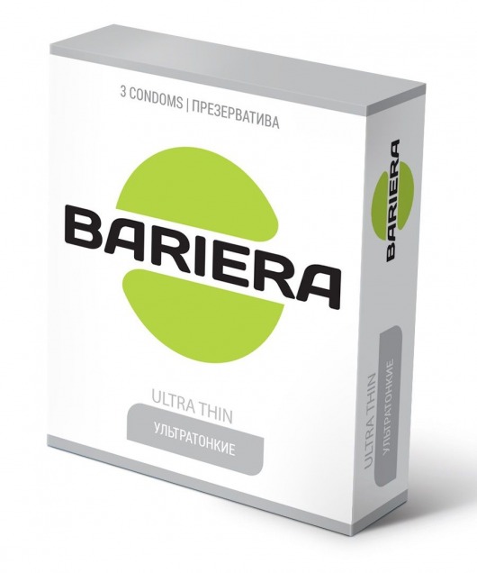 Ультратонкие презервативы Bariera Ultra Thin - 3 шт. - Bariera - купить с доставкой в Салавате