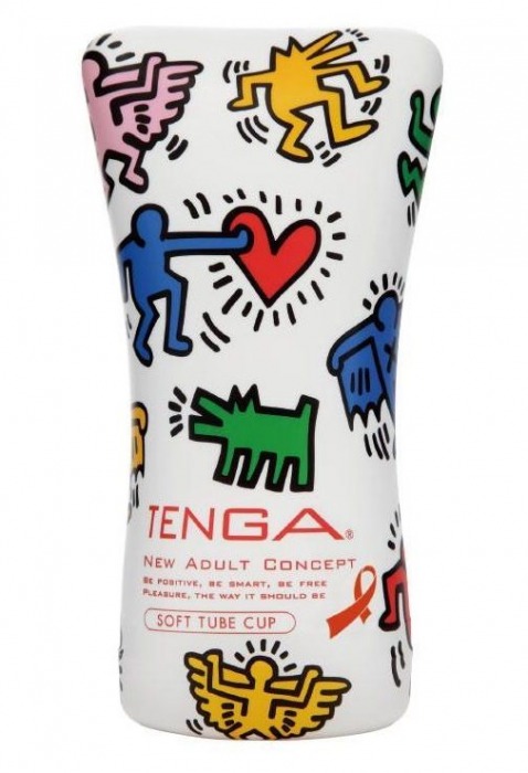 Мастурбатор-туба Keith Haring Soft Tube CUP - Tenga - в Салавате купить с доставкой