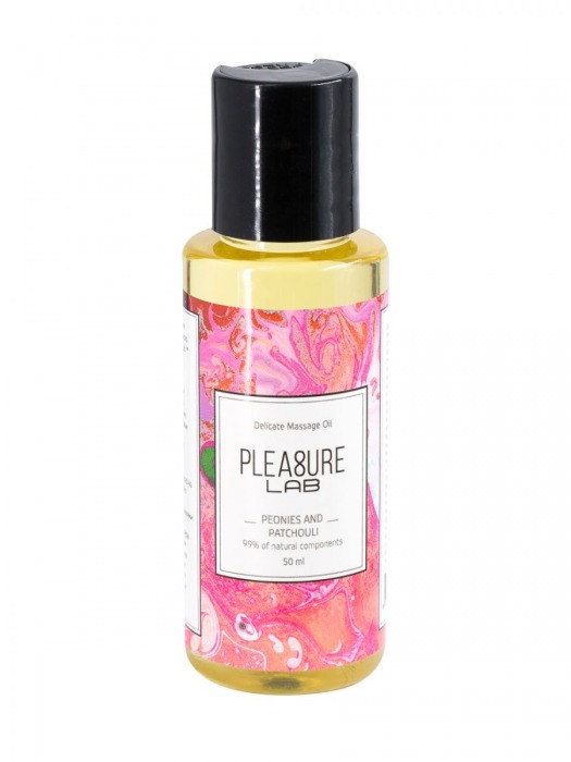 Массажное масло Pleasure Lab Delicate с ароматом пиона и пачули - 50 мл. - Pleasure Lab - купить с доставкой в Салавате