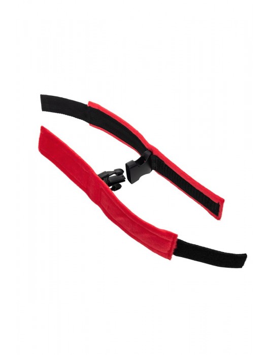 Красно-черные велюровые оковы Anonymo - ToyFa - купить с доставкой в Салавате