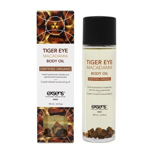 Органическое массажное масло TIGER EYE MACADAMIA - 100 мл. - Exsens - купить с доставкой в Салавате