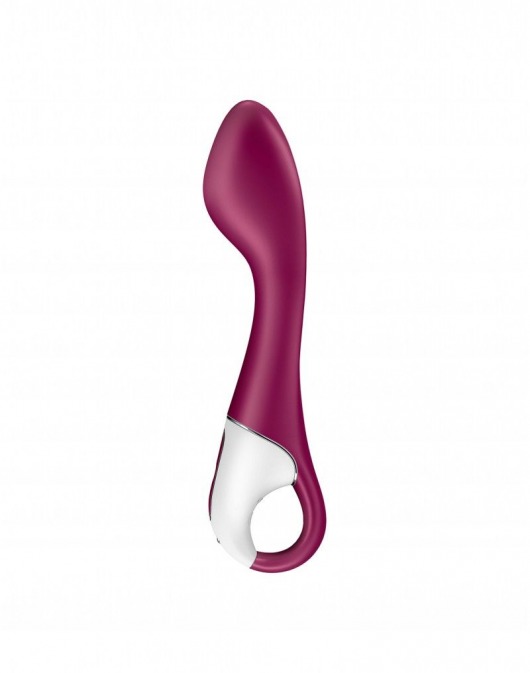 Малиновый вибромассажер Hot Spot для стимуляции точки G - 21 см. - Satisfyer