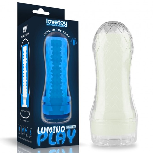 Светящийся в темноте мастурбатор Lumino Play Masturbator Ribbed - Lovetoy - в Салавате купить с доставкой