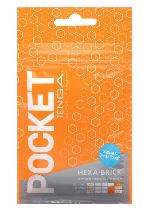 Карманный мастурбатор HEXA-BRICK - Tenga - в Салавате купить с доставкой