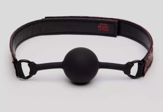 Кляп-шар на двусторонних ремешках Reversible Silicone Ball Gag - Fifty Shades of Grey - купить с доставкой в Салавате