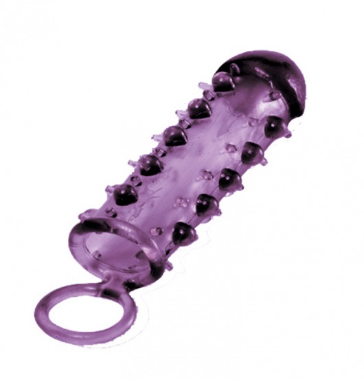 Закрытая фиолетовая насадка с пупырышками SAMURAI PENIS SLEEVE PURPLE - 14,5 см. - NMC - в Салавате купить с доставкой
