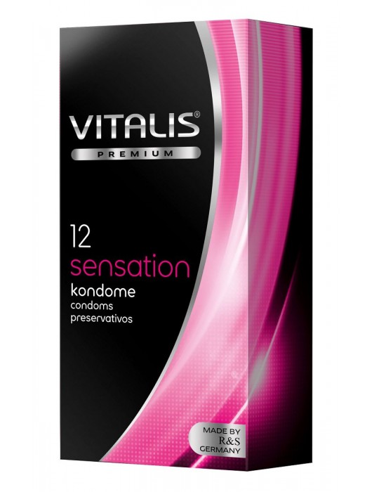 Презервативы VITALIS PREMIUM sensation с пупырышками и кольцами - 12 шт. - Vitalis - купить с доставкой в Салавате