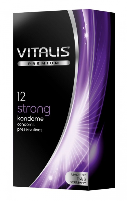 Презервативы с утолщённой стенкой VITALIS PREMIUM strong - 12 шт. - Vitalis - купить с доставкой в Салавате
