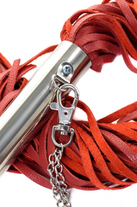 Красная кожаная плеть - ToyFa - купить с доставкой в Салавате