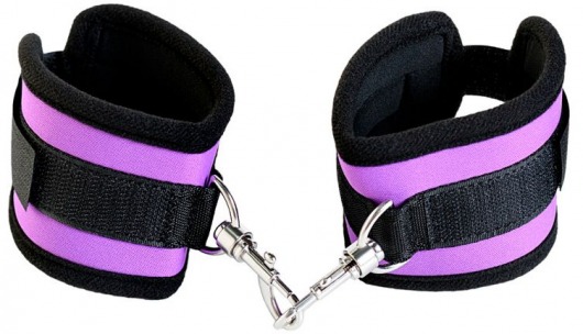 Наручники из неопрена фиолетового цвета - ToyFa - купить с доставкой в Салавате