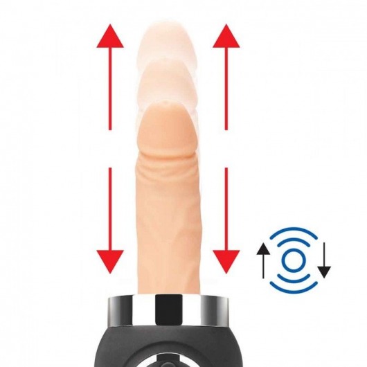 Портативная секс-машина Thrusting Compact Sex Machine c 2 насадками - Lux Fetish - купить с доставкой в Салавате