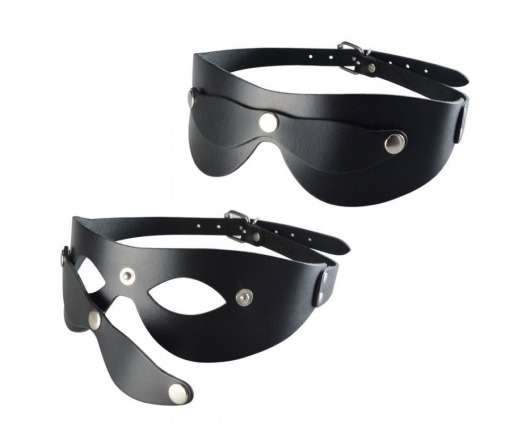 Черная кожаная маска  Новичок - Sitabella - купить с доставкой в Салавате