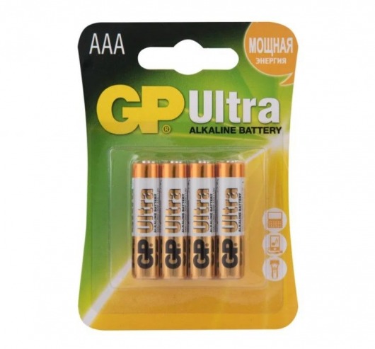 Батарейки алкалиновые GP Ultra Alkaline 24А AАA/LR03 - 4 шт. - Элементы питания - купить с доставкой в Салавате