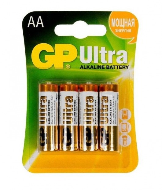 Батарейки алкалиновые GP Ultra Alkaline AA/LR6 - 4 шт. - Элементы питания - купить с доставкой в Салавате