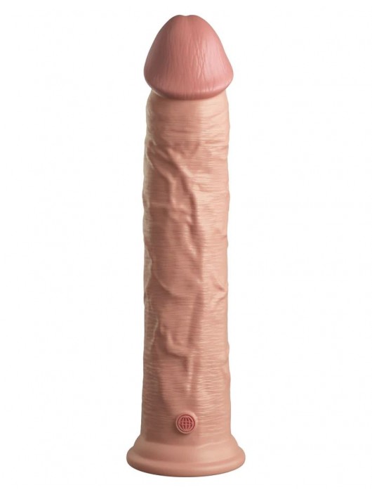 Телесный фаллоимитатор-реалистик King Cock Ellite Dual Density - 28 см. - Pipedream