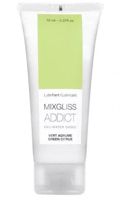 Смазка на водной основе Mixgliss Addict с ароматом цитруса - 70 мл. - Mixgliss - купить с доставкой в Салавате