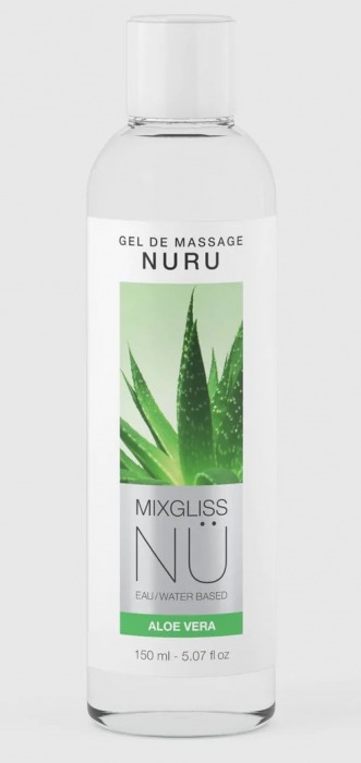 Массажный гель на водной основе Mixgliss NU Aloe Vera - 150 мл. - Strap-on-me - купить с доставкой в Салавате