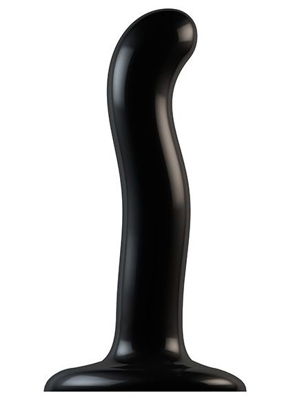 Черный фаллоимитатор-насадка Strap-On-Me P G spot Dildo size S - 16,4 см. - Strap-on-me - купить с доставкой в Салавате